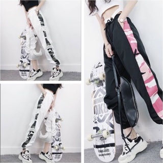 Overalls women's loose ins Korean version of the nine-point beam pants hip-hop trend student sports casual pants all-match women's pants N0WS #8