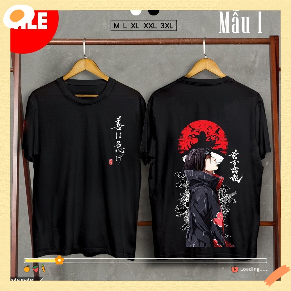 Uchiha Itachi Shirt - Naruto Printed T-Shirt /Clothing/Tee/Tops (With Real Photo)