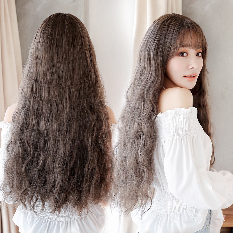 Wig Women Long Curly Big Wavy Korean Hair Fashion Jiafa Corn
