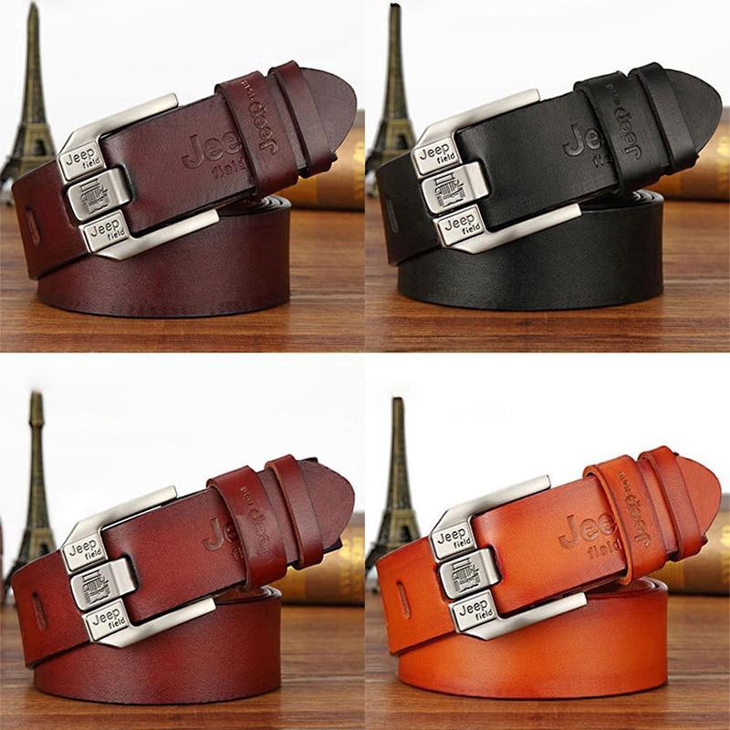 Jeep Leather Belts Genuine leather belt Men's Belts (110120cm
