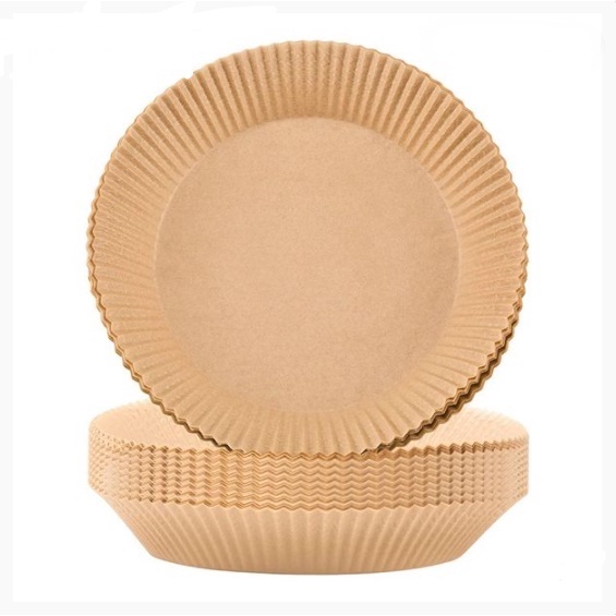 Oven 5Inch Perforated Parchment Paper Non Stick Baking Parchment Paper Circles Sheets for Air Fryer Steaming Basket 200Pcs Round Air Fryer Parchment Paper Liners HQdeal 5 Inch Air Fryer Liners 
