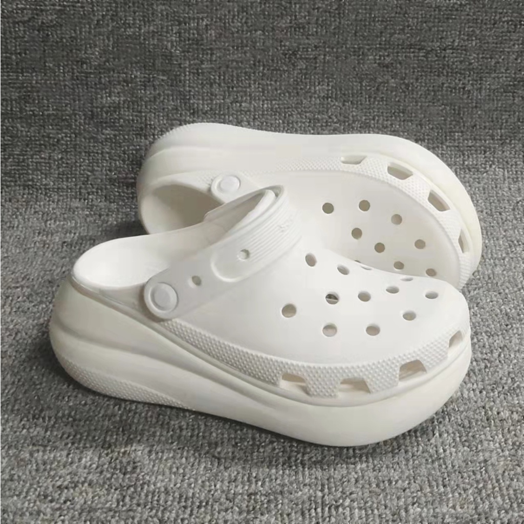 crocs women platform high heel sandals, puff style, OEM | Shopee ...