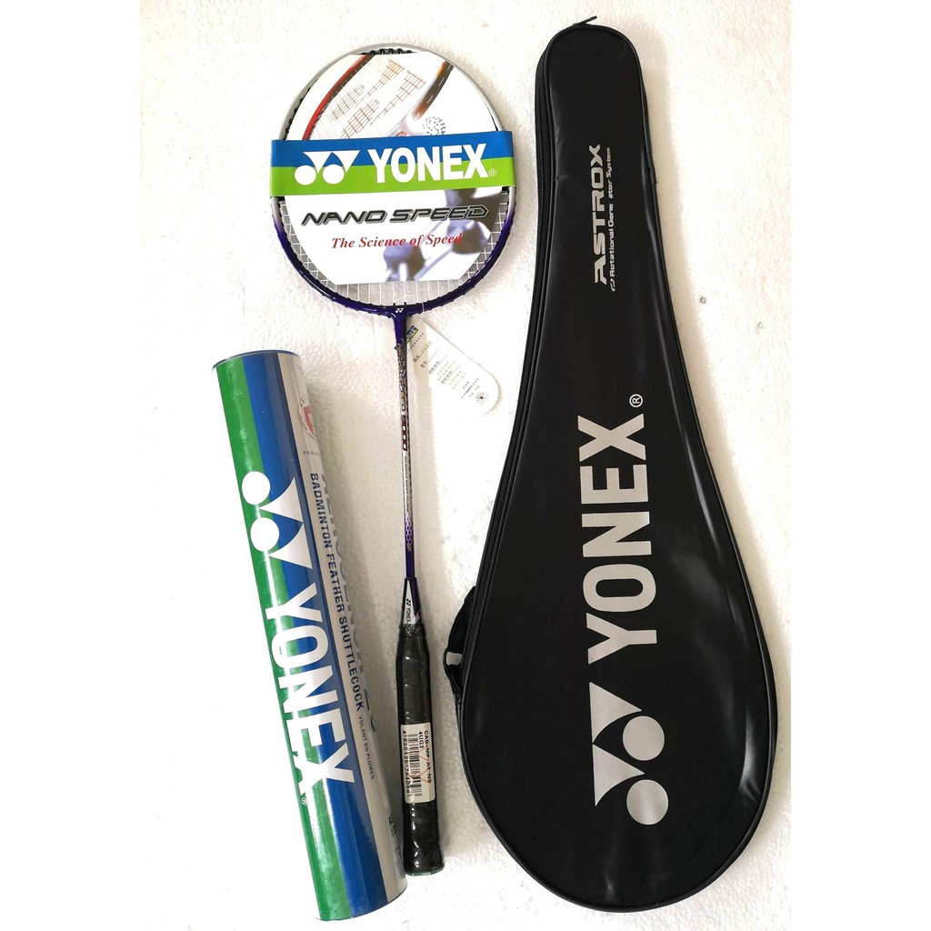 YONEX BADMINTON RACKET w/o j 1 (PC ONLY ) W/ SHUTTLE COCK Shopee