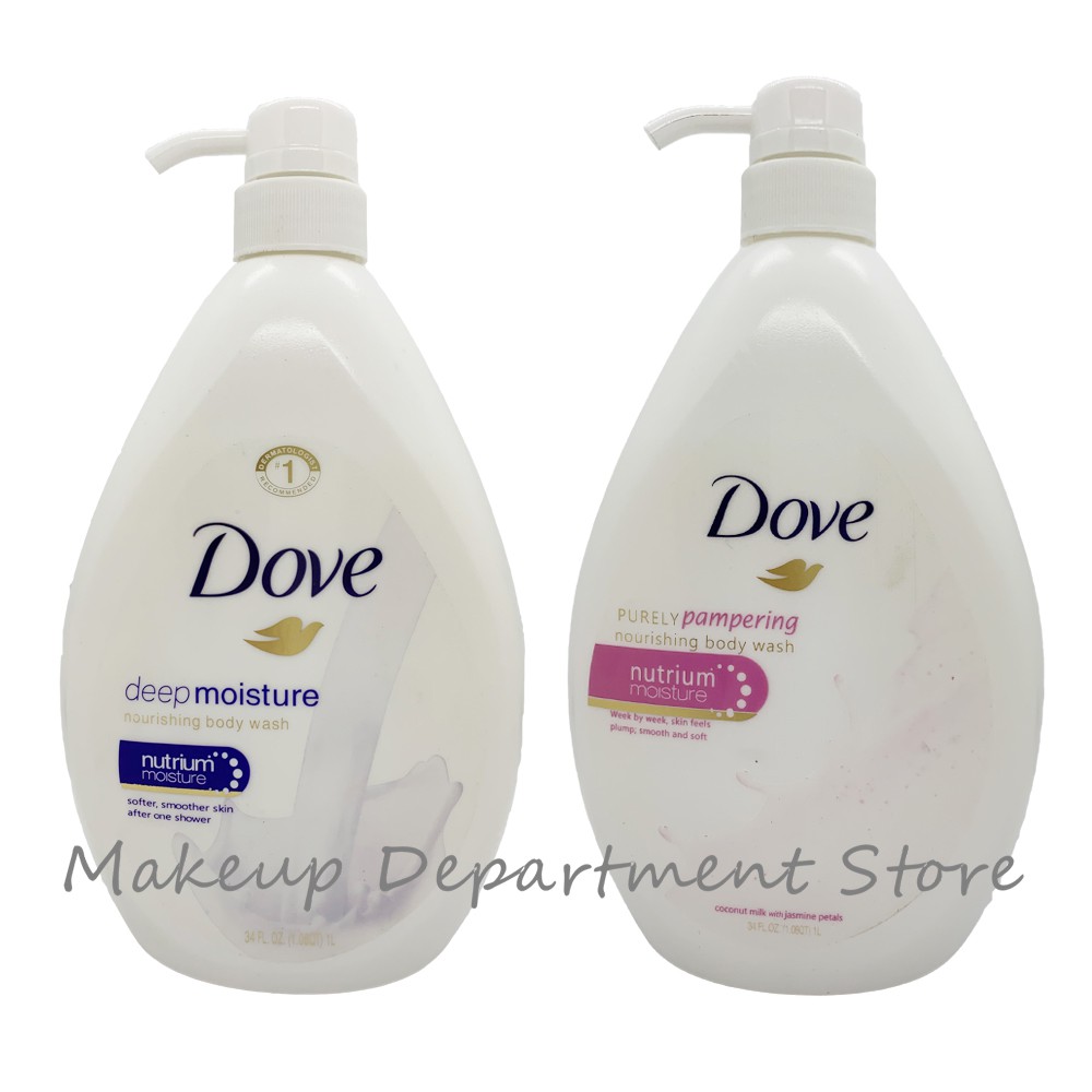 Dove Body Wash DEEP MOISTURE OR PURELY PAMPERING 1000ml Shopee