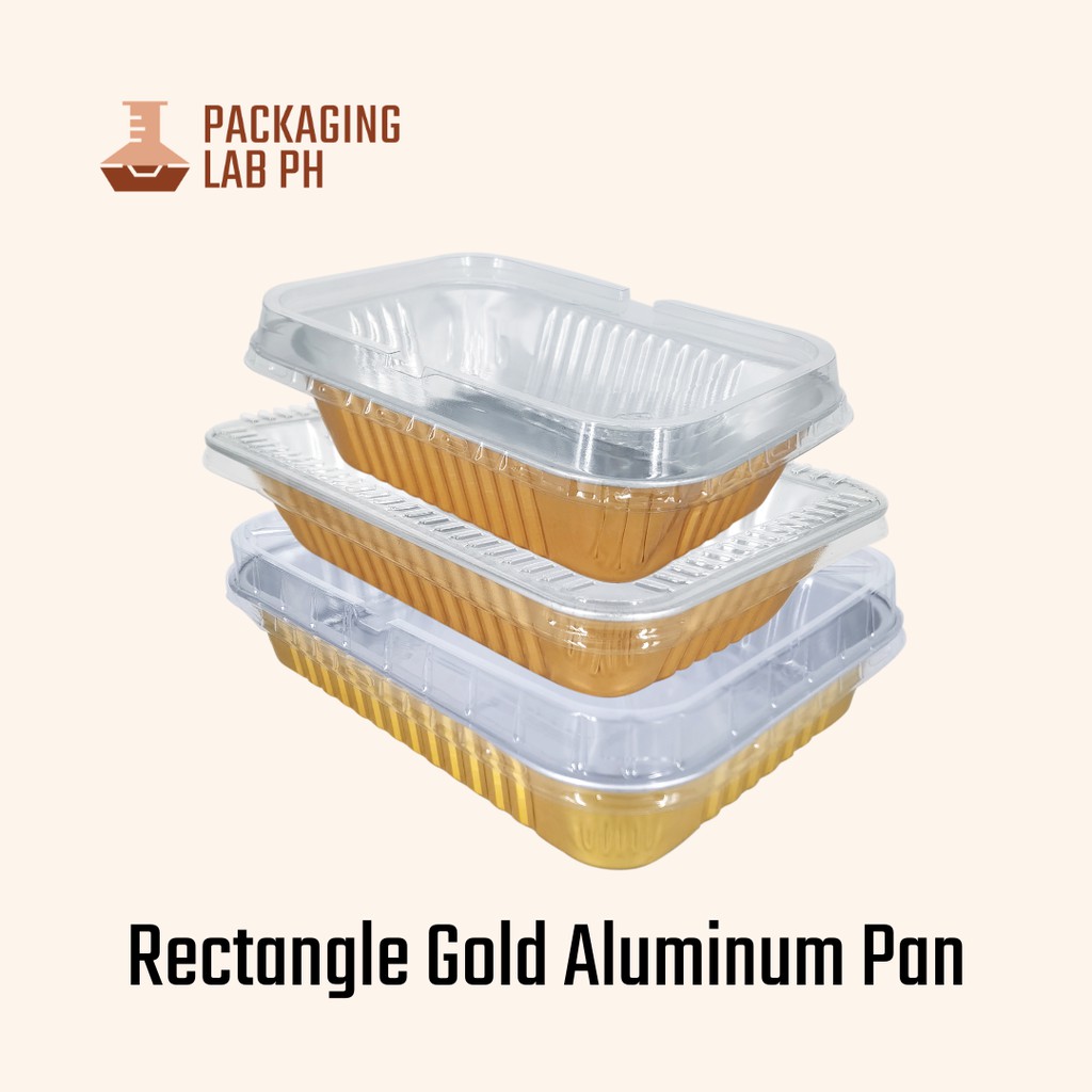 [10pcs] Rectangle Gold Aluminum Trays Shopee Philippines