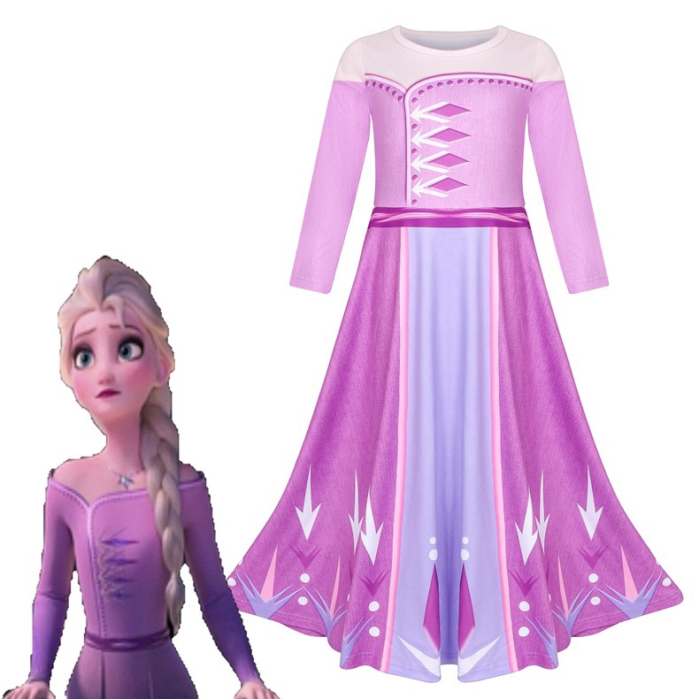 purple elsa dress