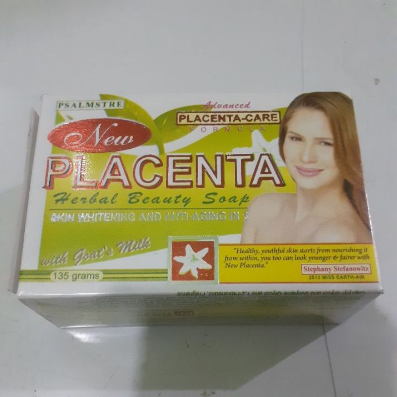 Authentic New placenta Herbal Beauty Soap 135g