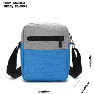 Men's Sling Bag JP #2054 Slunt Zip Mens Crossbag #8