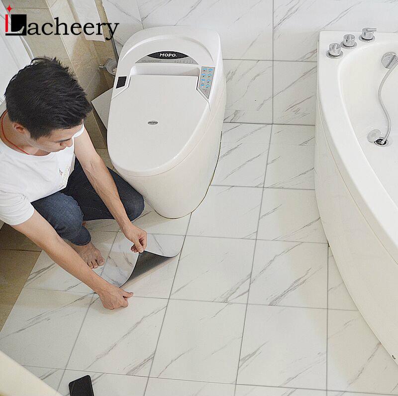 Anti Slip And Drop 30 30 Cmbathroom Waterproof Marble Floor Tiles Sticker Living Room Bedroom Self Adhesive Ground Wallpaper Contact Paper Home Decor Decal Shopee Philippines