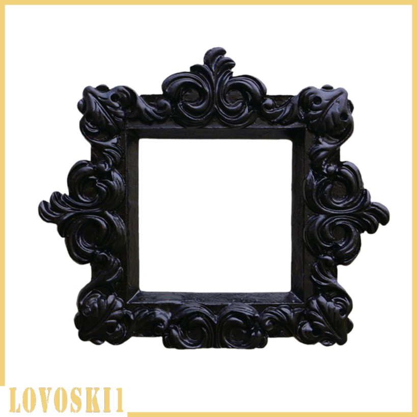 Vintage Style Baroque Square Wall Picture Frame Home Decor Photo Prop Black 
