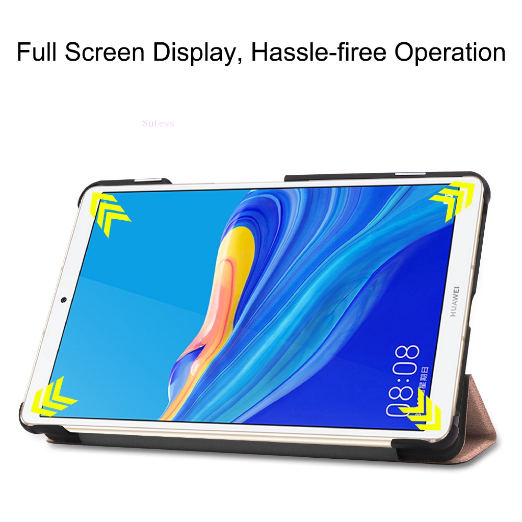 Huawei Mediapad M6 M5 M3 Lite 8.4 8.0 10.8 2019 Smart Pure Color Leather  Magnetic Flip case Casing | Shopee Philippines