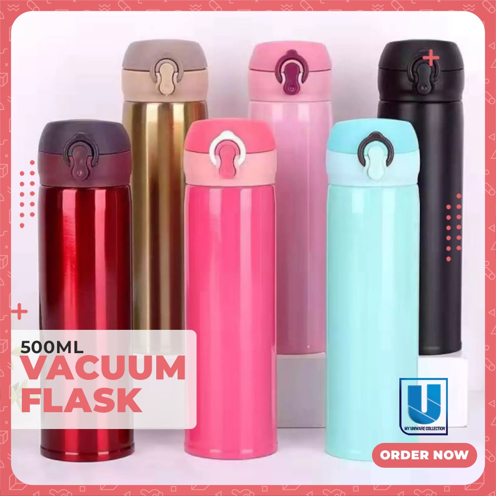 Vacuum Flasks Stainless Steel Thermos Bottle Classic 500ml | Shopee ...