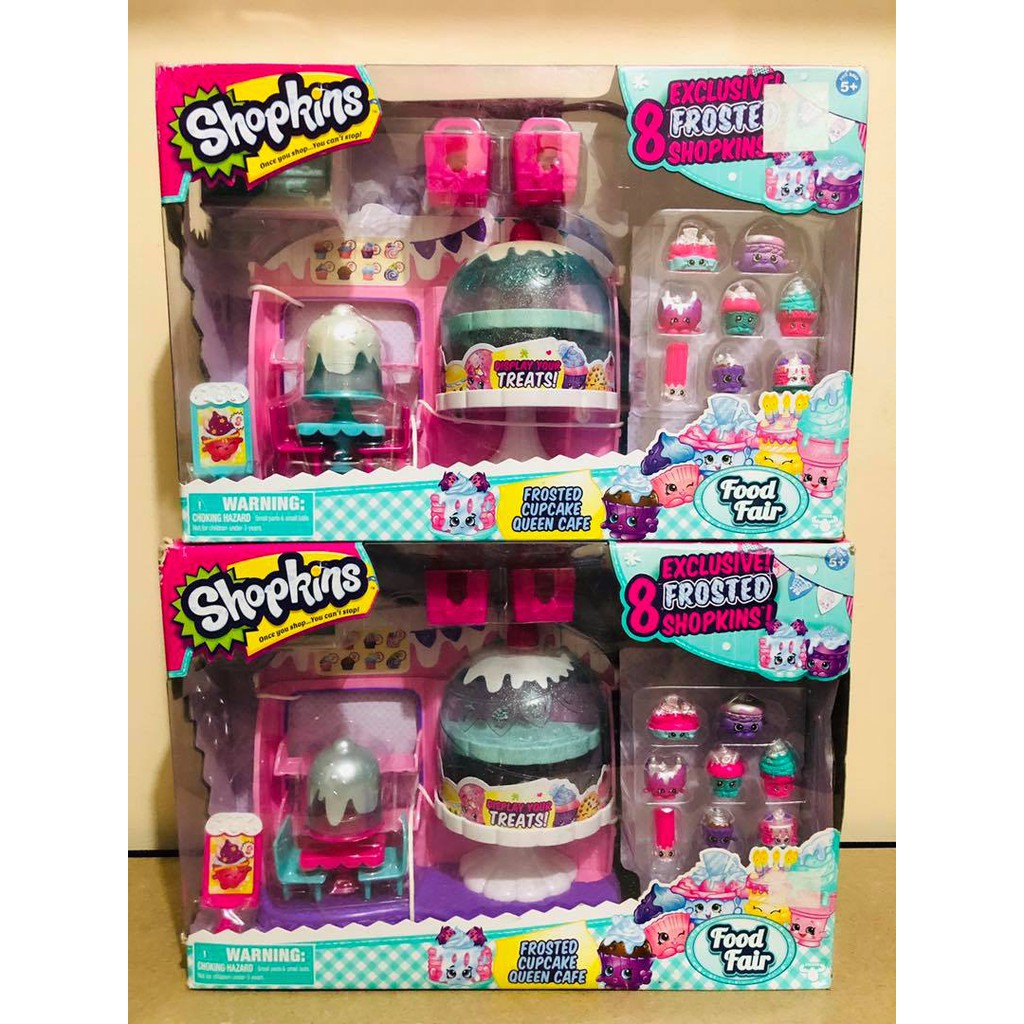Shopkins Food Fair Frosted Cupcake Queen Cafe Playset (Large Box
