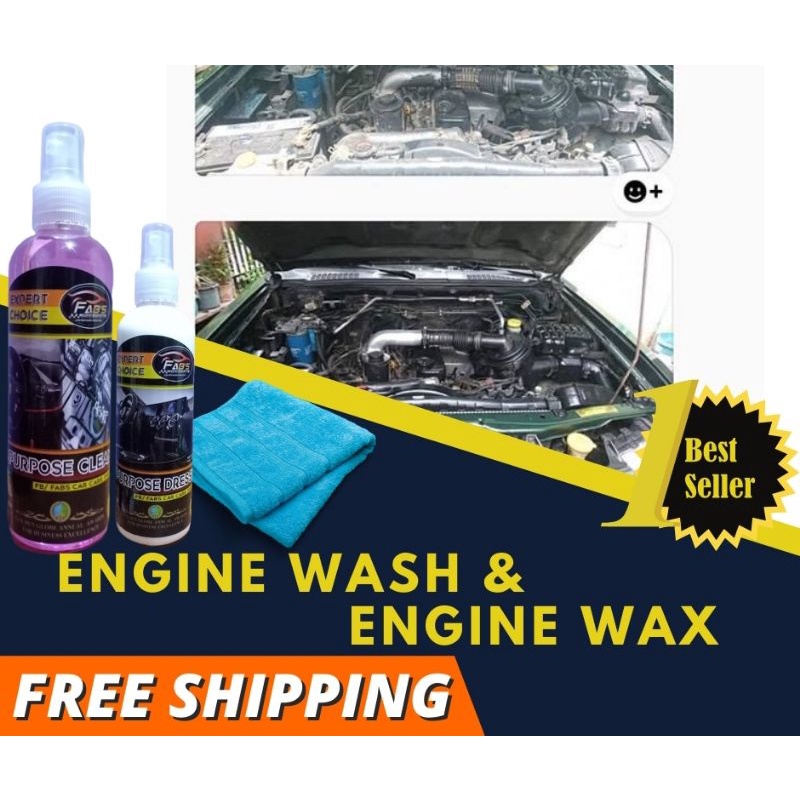FABS ENGINE WASH & ENGINE WAX (waterless) Shopee Philippines