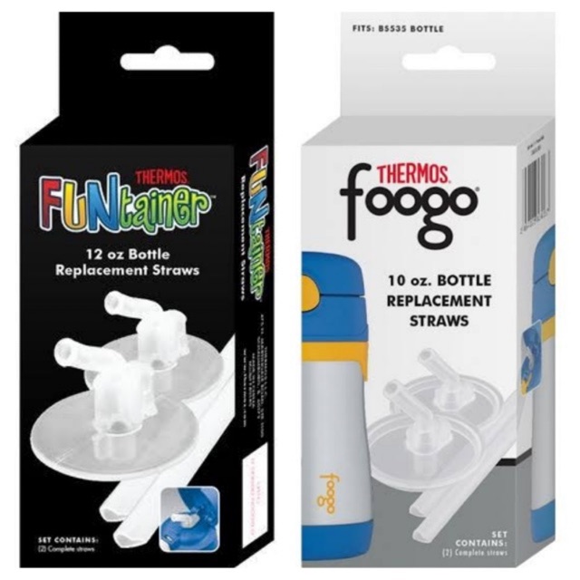 thermos funtainer bottle replacement straws