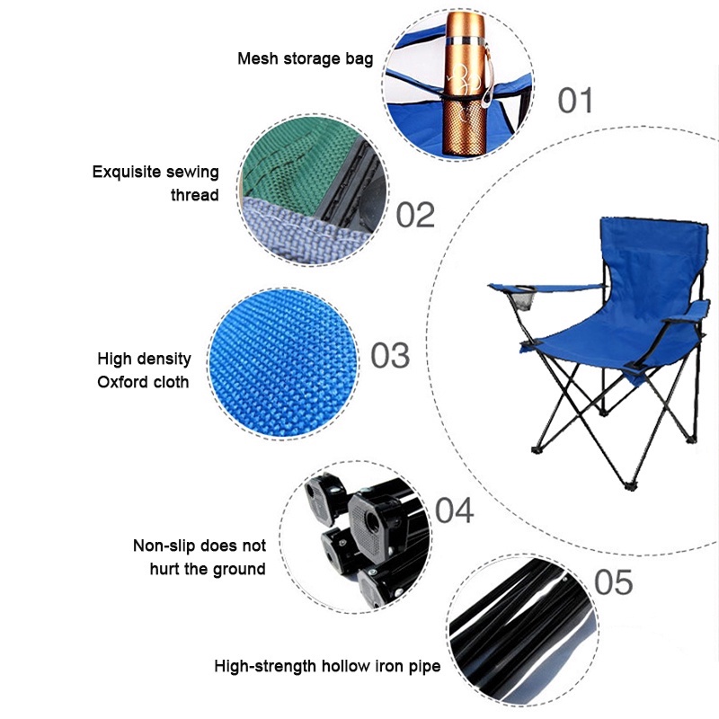 Buy One Take One Camping Chair Portable Folding Chair Applicable To Outdoor Chair For Beach Fishing — view 4