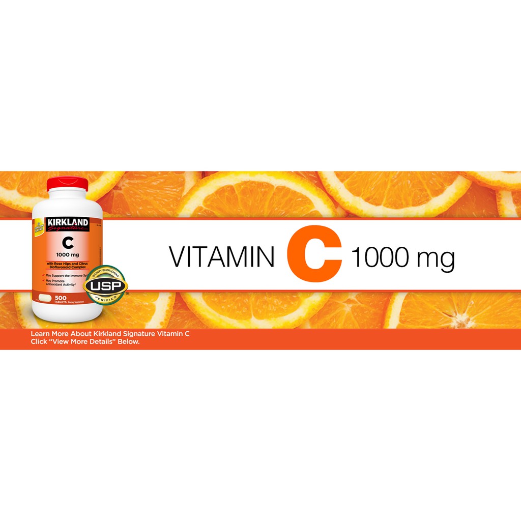 Kirkland Signature Vitamin C 500 Tablets Shopee Philippines