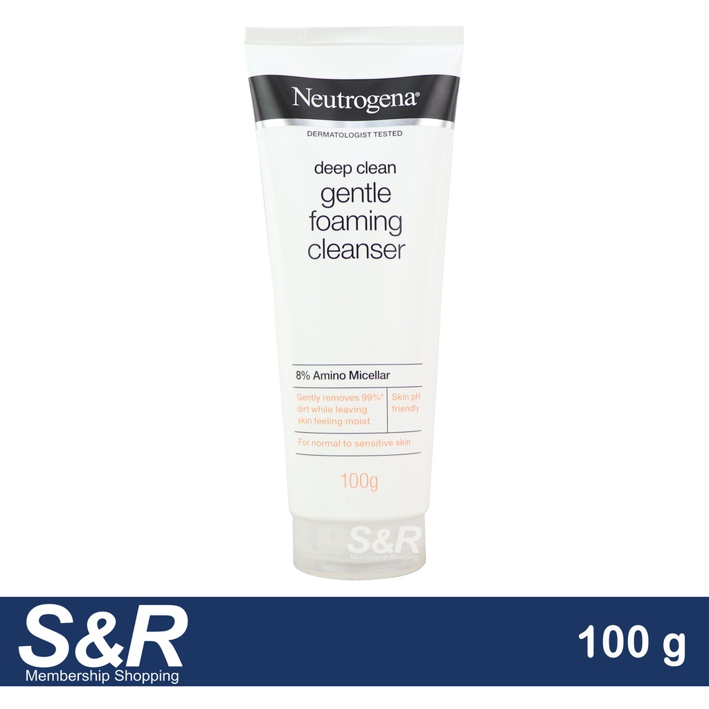 Neutrogena Deep Clean Gentle Foaming Cleanser 100g Shopee Philippines