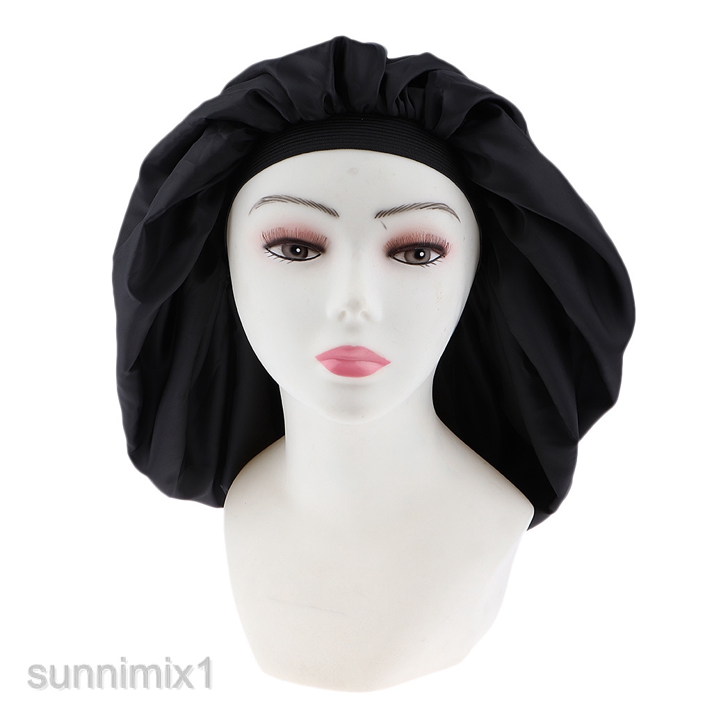 Silk Sleep Hat Wrap Night Cap Hair Care Bonnet Women Hat For