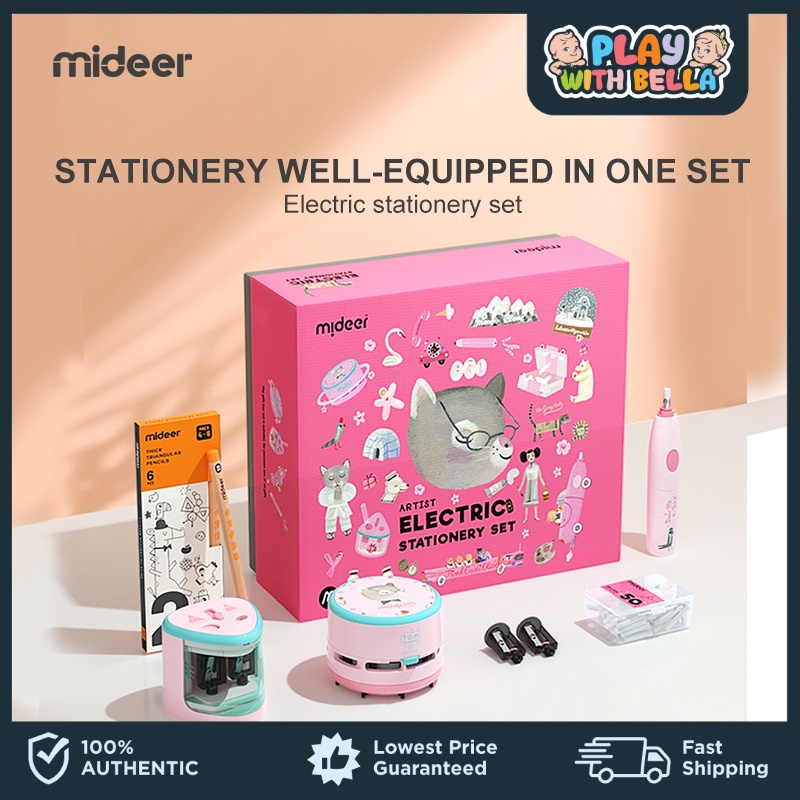 MiDeer Electric Stationery Set for Kids Educational Toys Shopee