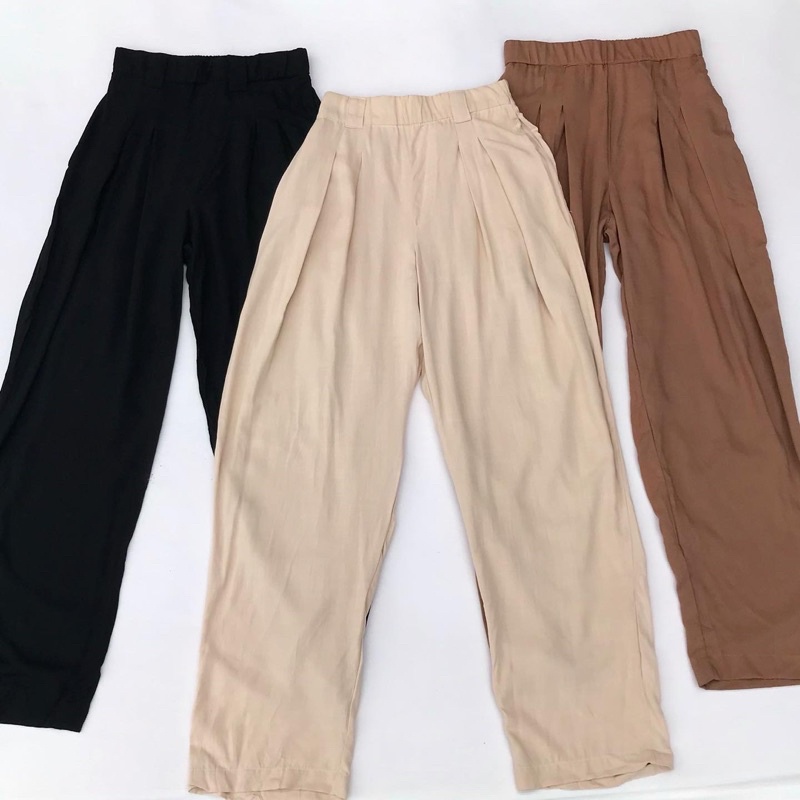 Highwaist Linen Trouser Pants•TIA_ngge Shopee Philippines