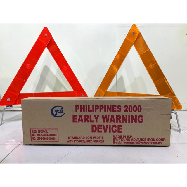 HEAVY DUTY Early Warning Device LTO Standard Shopee Philippines