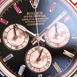 Rolex Rainbow Daytona series is equipped with 7750 mechanical movement. #8