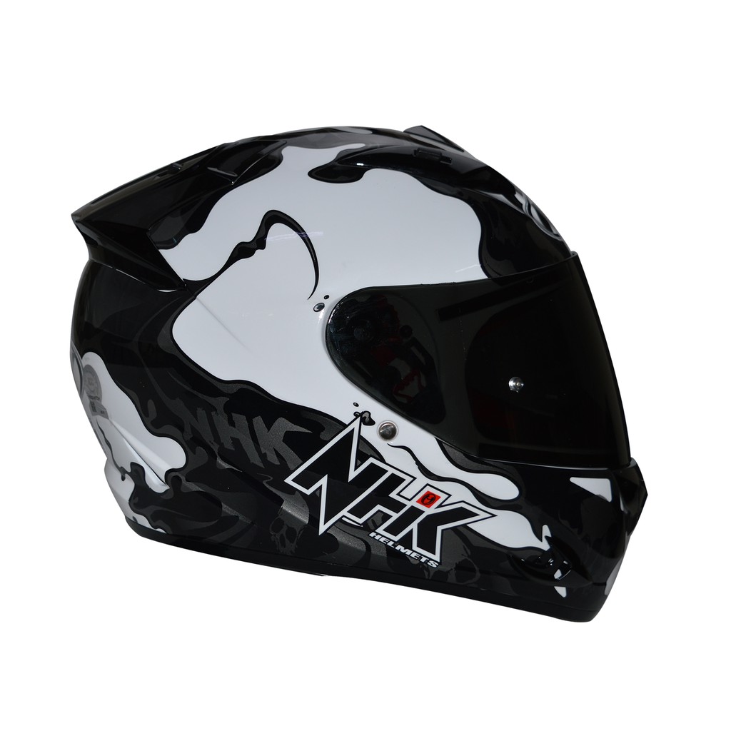 Nhk Helmet Race Pro Magma White Black Shopee Philippines