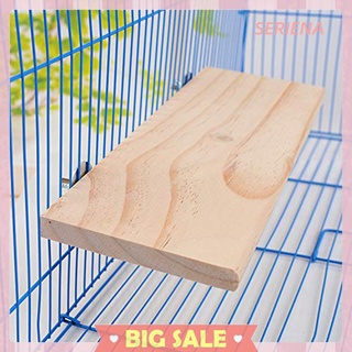 Wooden Stand Platform Pet Parrot Hamster Perches Paw Grinding Springboard #4