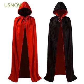 USNOW Loose Hooded Cape Party Wizard Robe Halloween Cloak Single Layer Witch Clothes Scary Costumes Adult Children Cosplay Cloak Performance Costumes/Multicolor