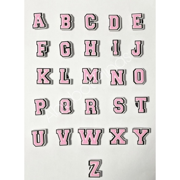 JIBBITZ LETTERS / PINK LETTERS AZ / HIGH QUALITY JIBBITZ Shopee