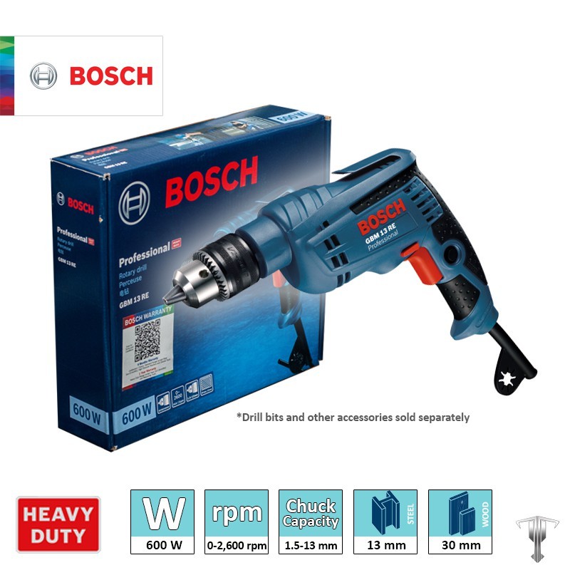 Bosch GBM 13 RE Professional 600W Rotary Drill Power Tool Shopee