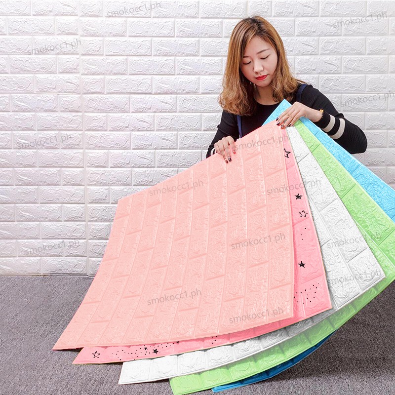 DIY Self Adhensive 3D wall sticker Brick Foam Waterproof Wallpaper home