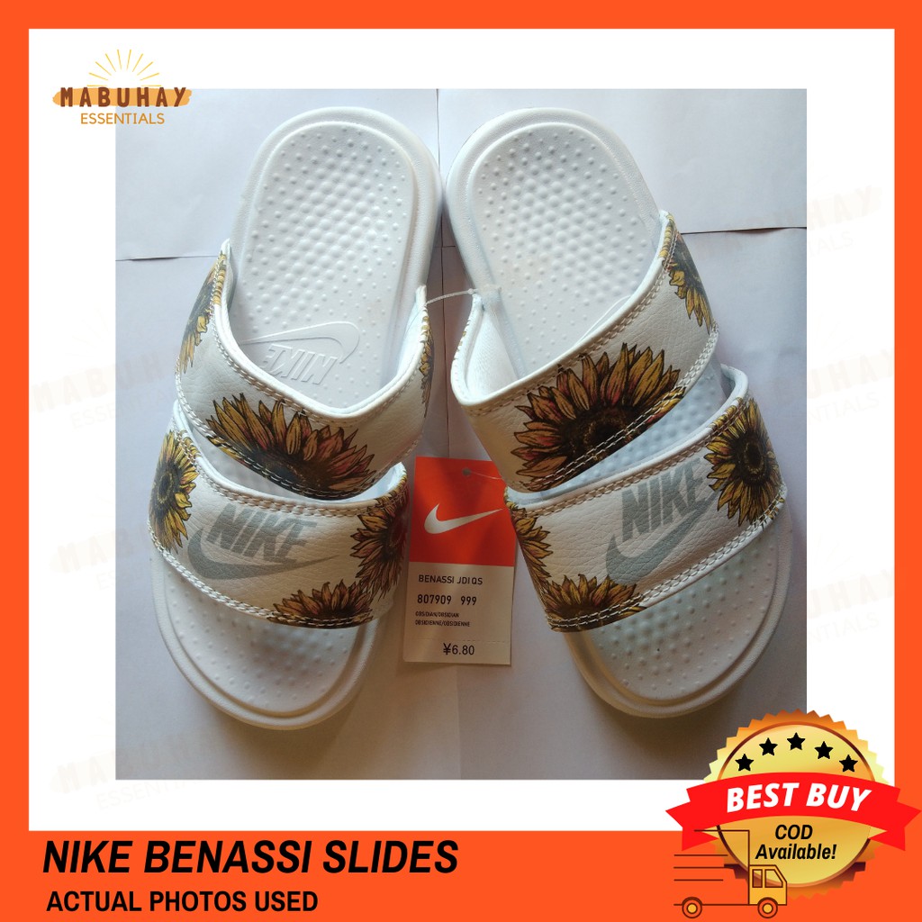 nike benassi duo ultra slide sunflower