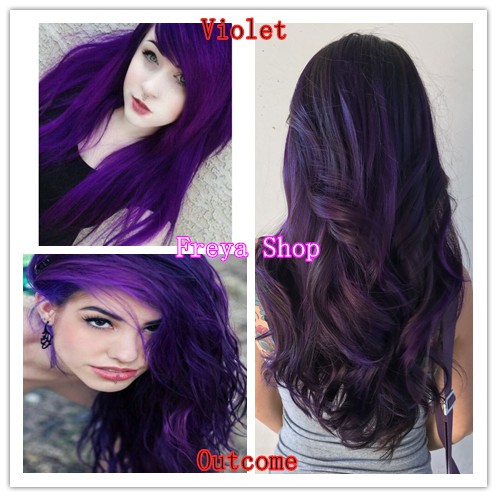 Violet Hair Color with Oxidant ( 0.22 Bremod Permanent Hair Color ...