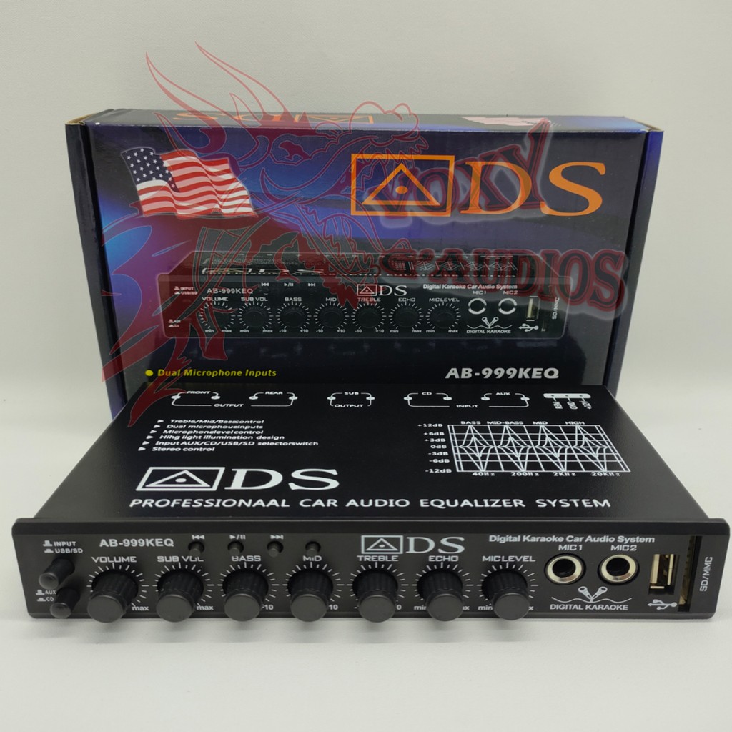 Preamp Parametric PREAMP ADS Ab999KEQ USB MMC Karaoke Shopee Philippines