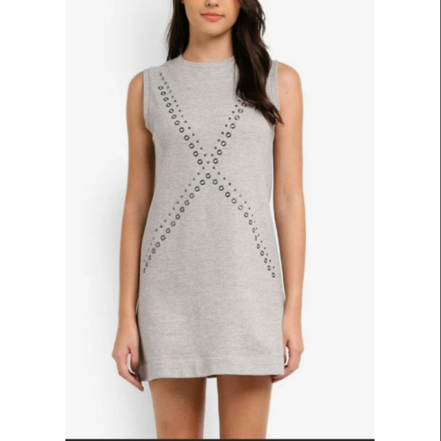 gray shift dress