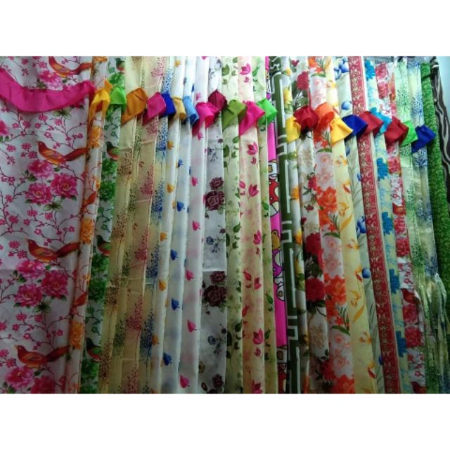 Curtain for home assorted design regular size | Shopee Philippines