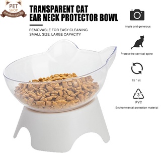 Cat Dog Elevated Bowls 15 DEGREE Raised Food Container With Stand Single Bowls