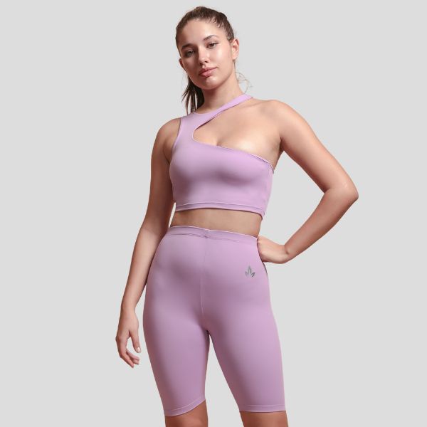 Lotus Activewear Dani Halter Neck Sports Bra and Biker Shorts Set