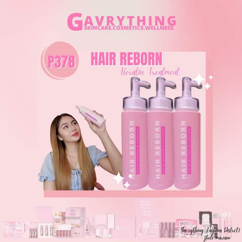 w/freebies) Hair Reborn Keratin Treatment by: GAVRYTHING Authorized Regional  Distributor(RD10) | Shopee Philippines