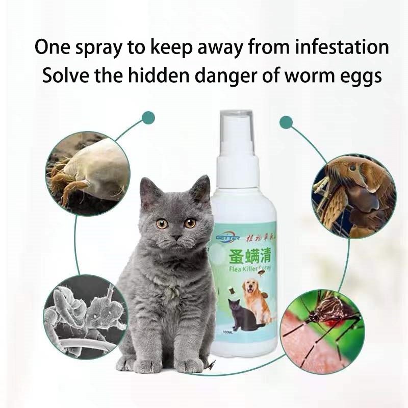 Dog spray for ticks and fleas remover for dog Anti tick and flea killer