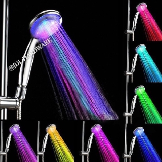 0003+0604 7 Colors LED Romantic Light Changing Shower Head (NO BATTERY NEEDED ) 1.5 Meters Hose #2
