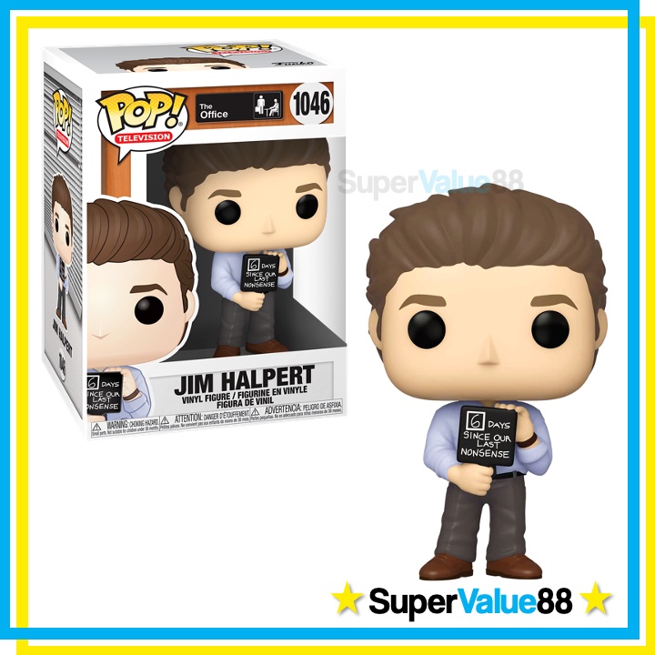Funko Pop! Jim Halpert With Nonsense Sign - The Office Collectible Figure