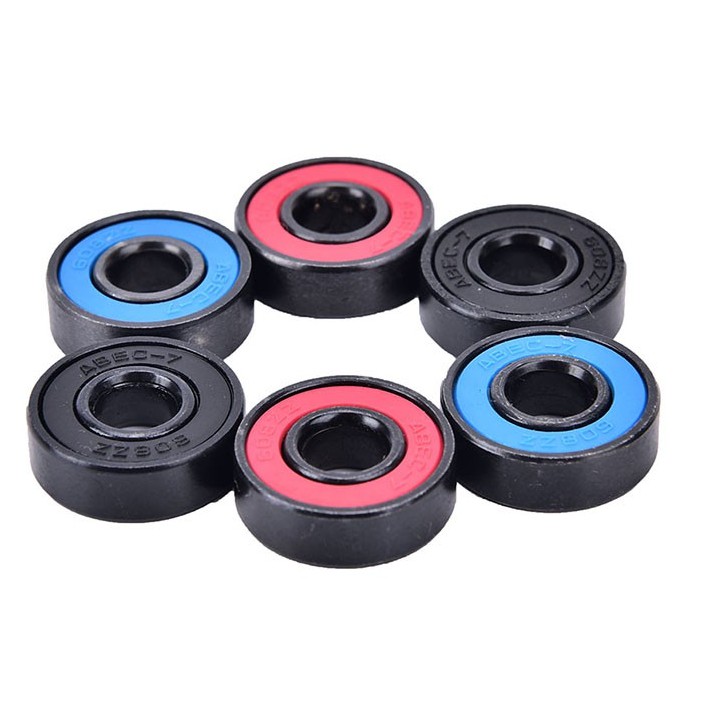 8pcs 608RS skate skateboard steel integrated spacer bearings Shopee