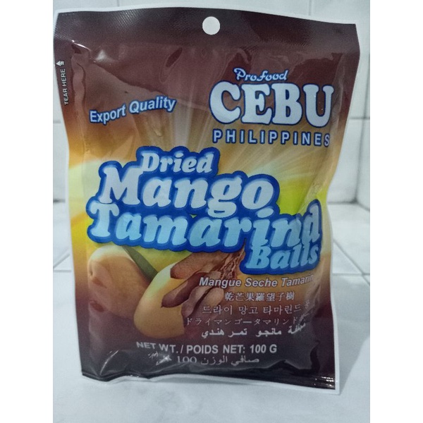 Dried Mango Tamarind Balls 100g Shopee Philippines