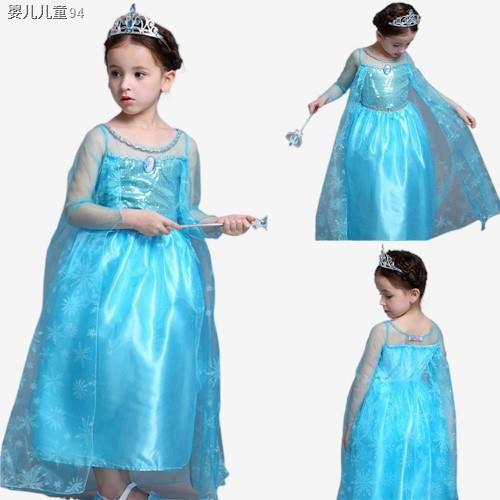 TotooRetroPagsabog♟ ﹉Frozen Costume Elsa Princess Dress