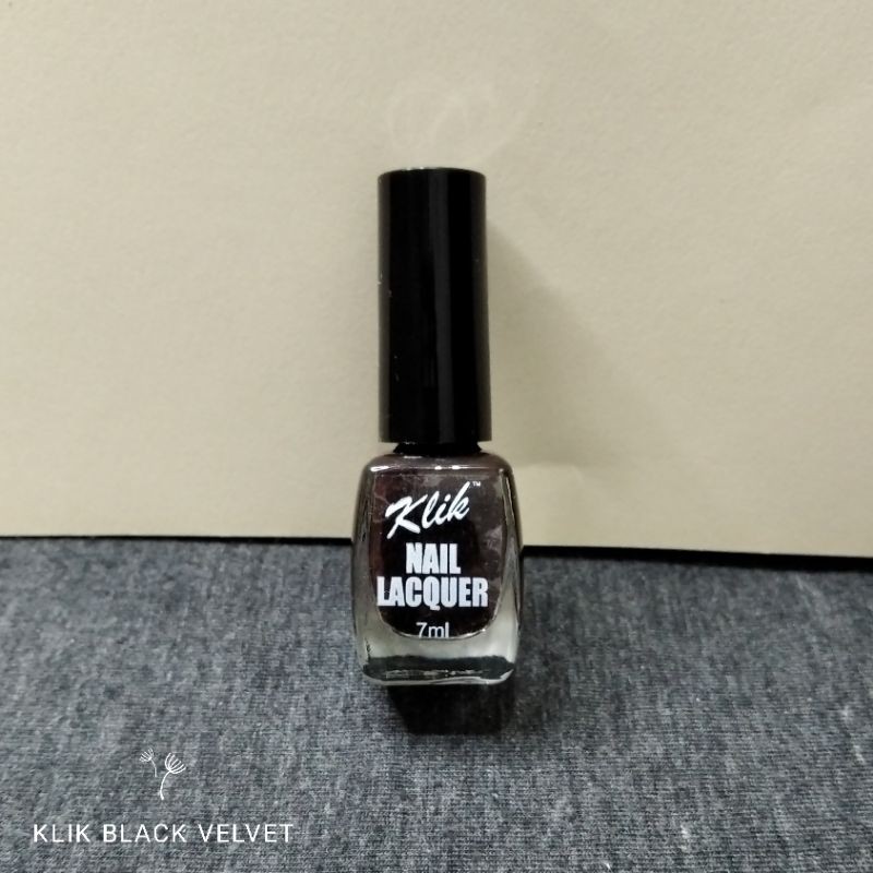 Klik Nail Polish Nail Lacquer 7ml Natural Colorless Black White Shades Of Red Shopee Philippines