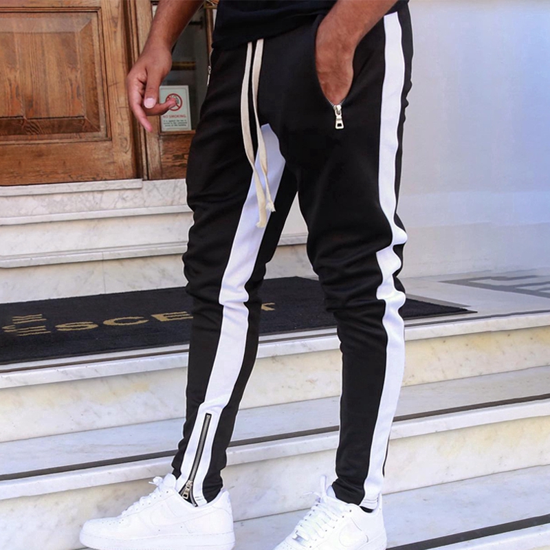 striped mens joggers