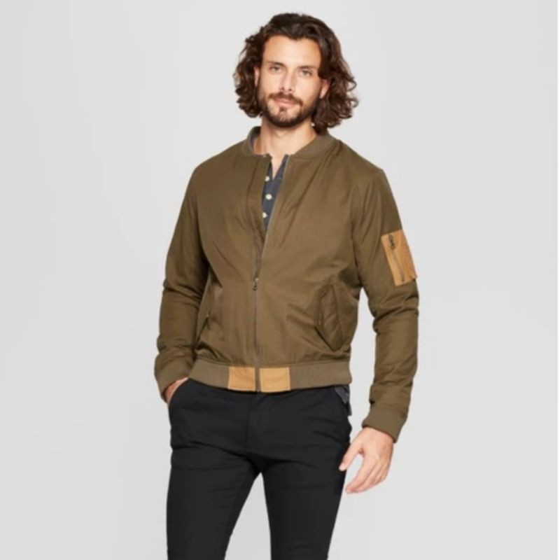 [GOODFELLOW & CO] Bomber Jacket - Tuscan Olive | Shopee Philippines
